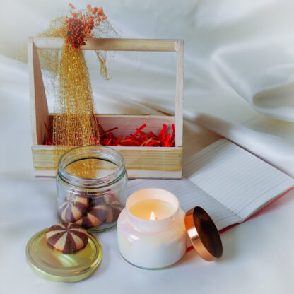 Wooden Basket Hamper with Handle